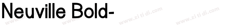 Neuville Bold字体转换